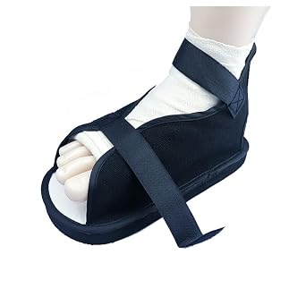 IPENNY 1 Piece Post Op Shoe Medical Open Toe Plaster Cast Orthopedic Sandal قدم قابل للتعديل أو Toe Postoperative Recovery Shoe Surgery Rehabilitation Foot Support ، يناسب القدم اليسرى واليمنى