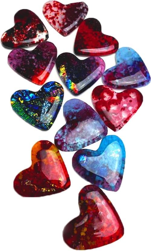 9.25" SQ.-Deep 1.5" Twelve Hearts Mold Glass Fusing