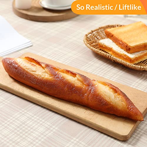 Joeabor 8Pcs Artificial Bread Set, Realistic Fake Food For Display, Fake Bread For Decoration, Faux Food Props, Includes Faux Croissant, Dessert, Baguette And Toast #TOP7