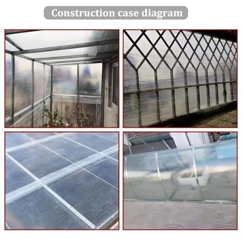 Láminas para invernaderos que resisten el granizo, plástico protector exterior de 1,2x8m 6