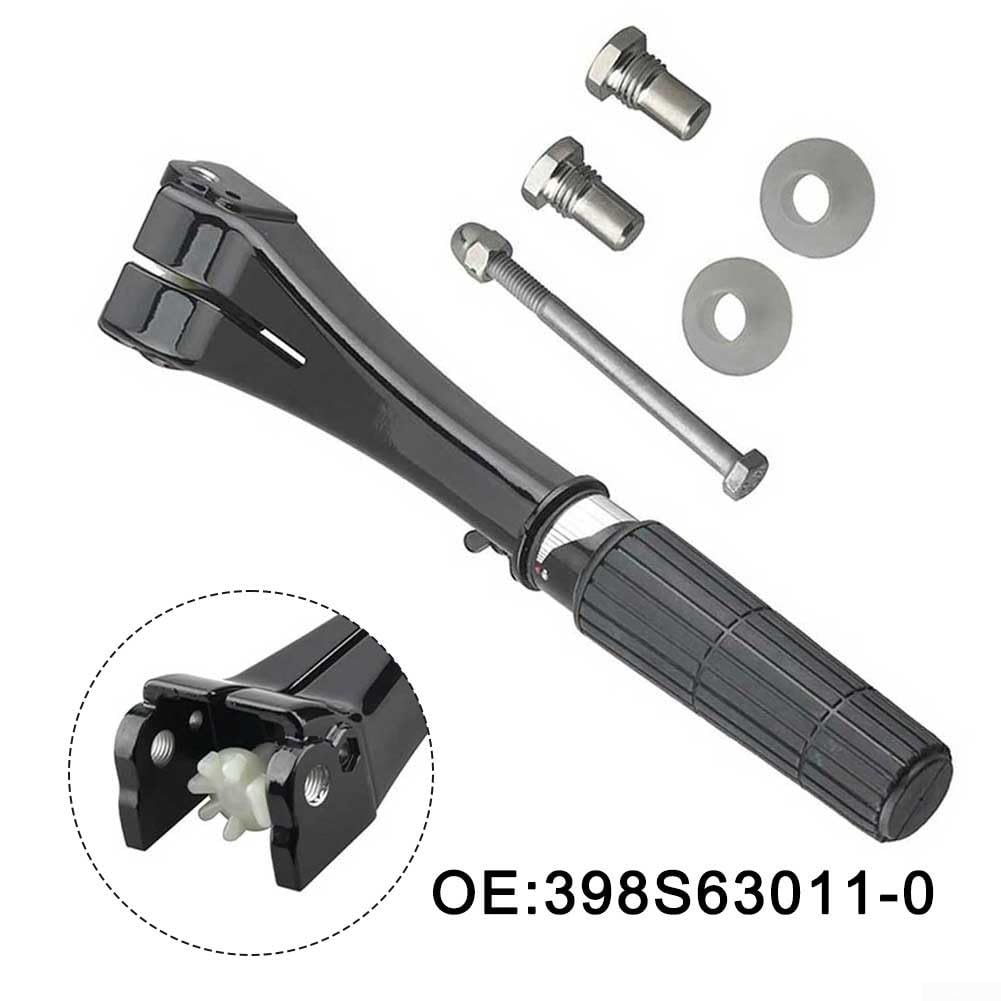Conjunto de mango para Tohatsu 9.9HP 15HP 18HP, construcción robusta de plástico y metal, agarre ergonómico para un control suave, parte 398S63011-0