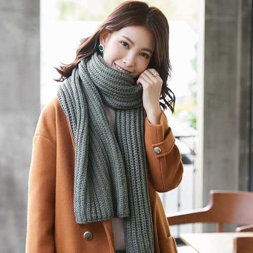 Belsen Unisex Winter Warm Thick Knit Scarf Lightweight Ultra Soft Long Scarf Shawl Wrap4