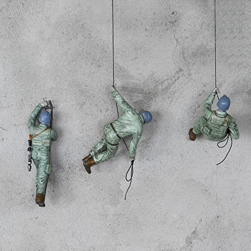Gute Climbing Man Wall Art, Soldiers Scaling Wall | Set Of 3 | Military & Army Modern Room Wall Art Decor Climber Sculpture thumb #7