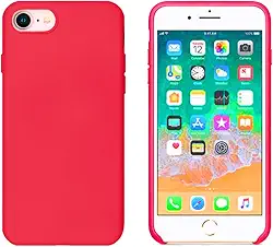 Case Capinha Colorida Capa Slim Flexível Aveludada Compatível Com iPhone 7/8 Vermelha,Preta, Laranja, Amarela, Azul, Rosa, Pink, Branca, Lilás, Marrom, Verde, Roxo ONYK (Rosa Pink)
