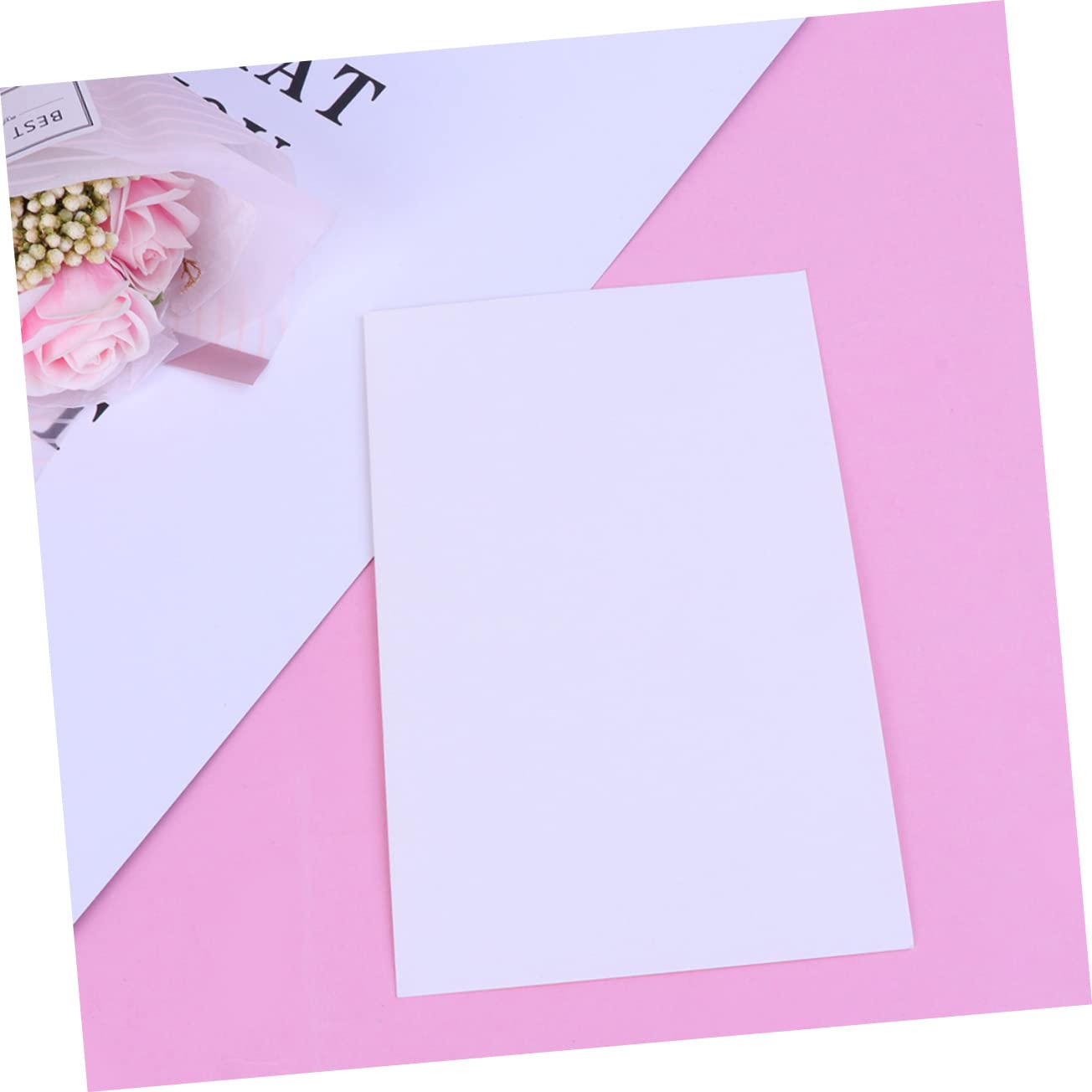 SEWACC 200 Tarjetas de Papel Kraft en Blanco para Mensajes y Manualidades, Diseño Clásico para Escritura Suave