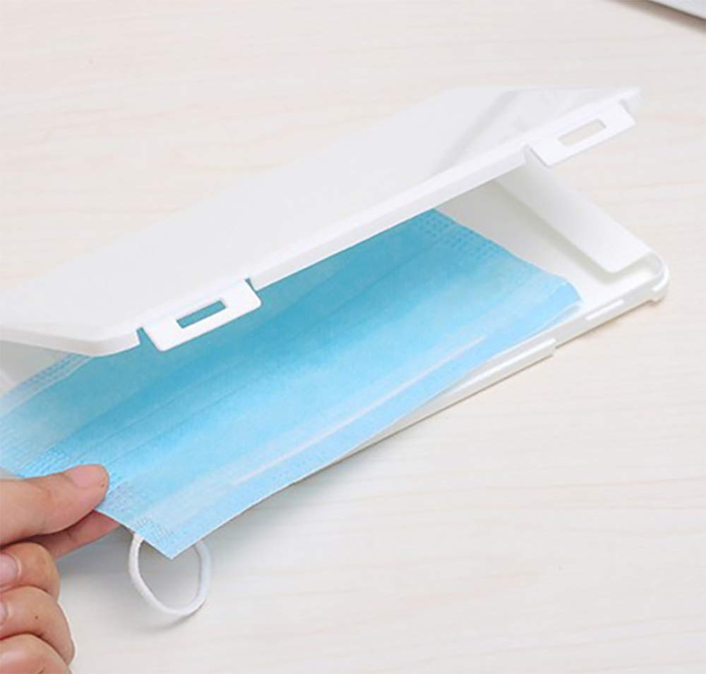 YONII Lot De 3 Boîtes De Rangement Pour Masque Portable En Plastique Résistant À La Poussière, Sans Pollution, Masques Pour Le Visage