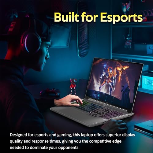 Image of Lenovo Legion 5 16 inch WQXGA 165Hz Gaming Laptop, Intel i7-14650HX, 16GB DDR5, 2TB Storage (1TB SSD+1TB Docking Station Set), GeForce RTX 4050, 4-Zone RGB Backlit Keyboard, Wi-Fi 6E, Win 11 Pro, Grey