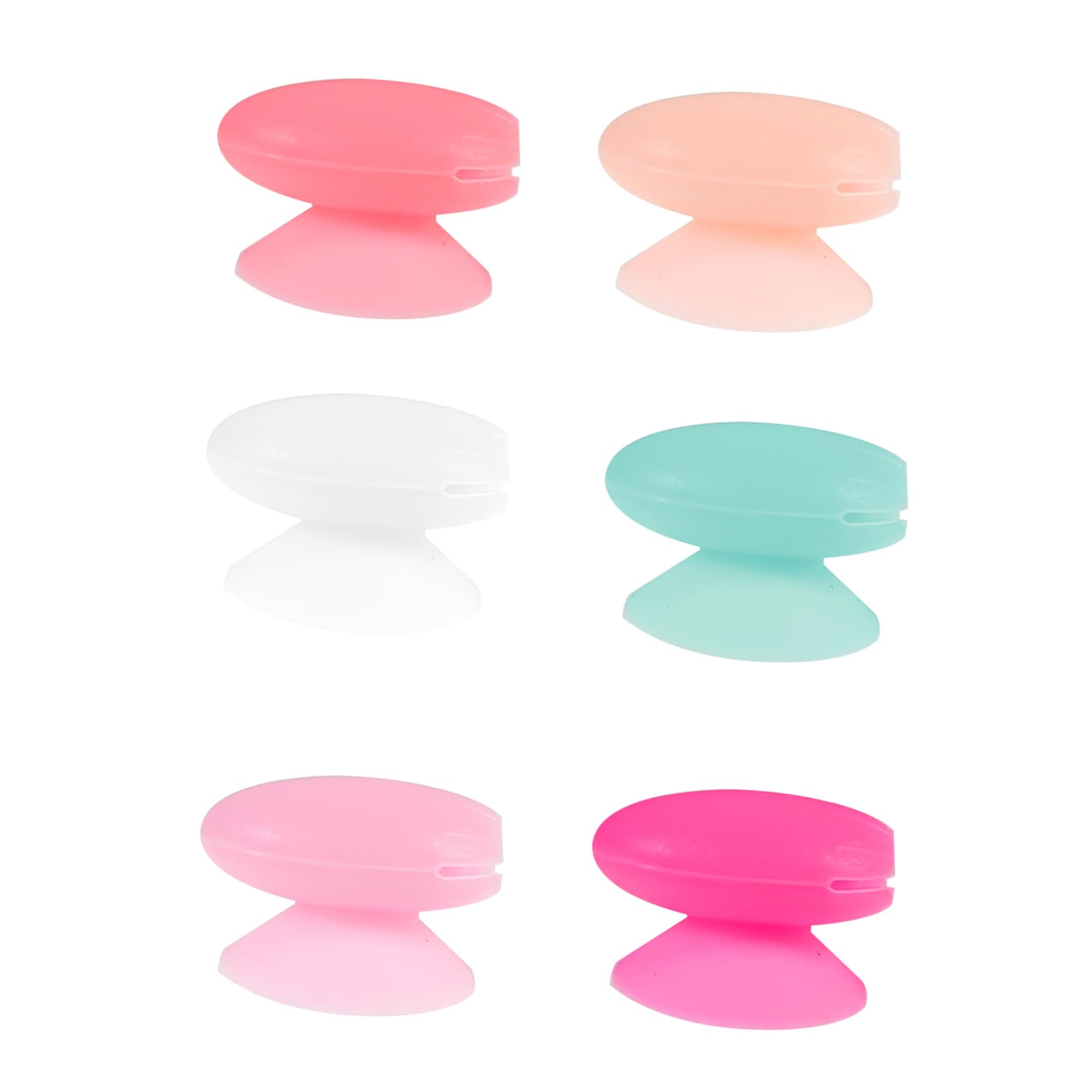 Didiseaon Cosmetic Brush Covers 6pcs Silicone Lip Brush Covers Makeup Brush Holders Anti-lost Lip Suction Cup