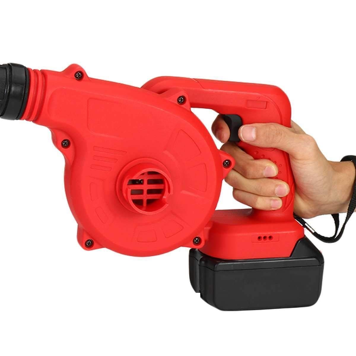 Soffiatore 128VF 19800mAh Portable elettrico tenuto in mano del ventilatore di aria con batteria Li-ion, cordless Ventilatore Aspirapolvere soffiaggio e di aspirazione Soffiatore A Batteria