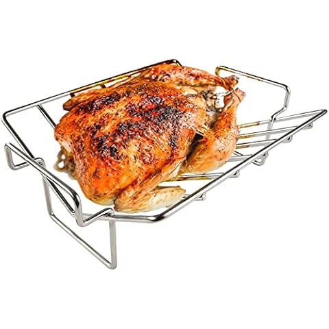Stainless Steel V Rack for Roasting Turkey Cover