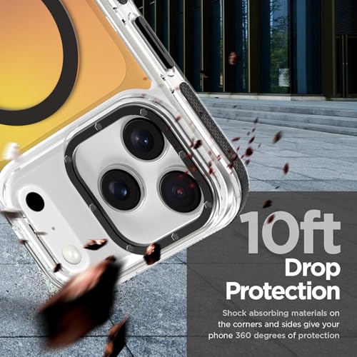 Image of Magnetic Case for iPhone 17 Pro Max [Compatible with Magsafe] [Cute Fashion Fluorescent Design] [1 Screen Protector] Slim Translucent Matte Case for iPhone 17 Pro Max 6.9 inch 2025, Black