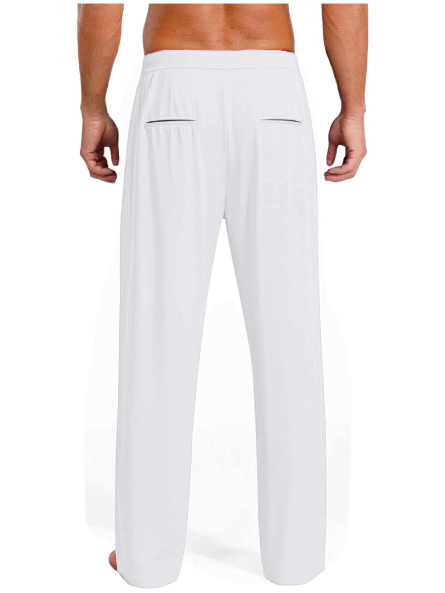 Oyolan Homme Pantalon Danse Latine Salsa Tango Chacha Pantalon Danse de Salon Tenue Entraînement