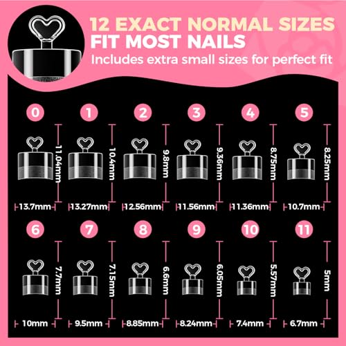 Image of UNA GELLA Short Square Gel Nail Tips Half Cover 504PCS Pre-buff Acrylic Nail Tips Square Clear False Fake Nails No C Curve DIY French Style Nail Extentions Art Salon 12 Sizes