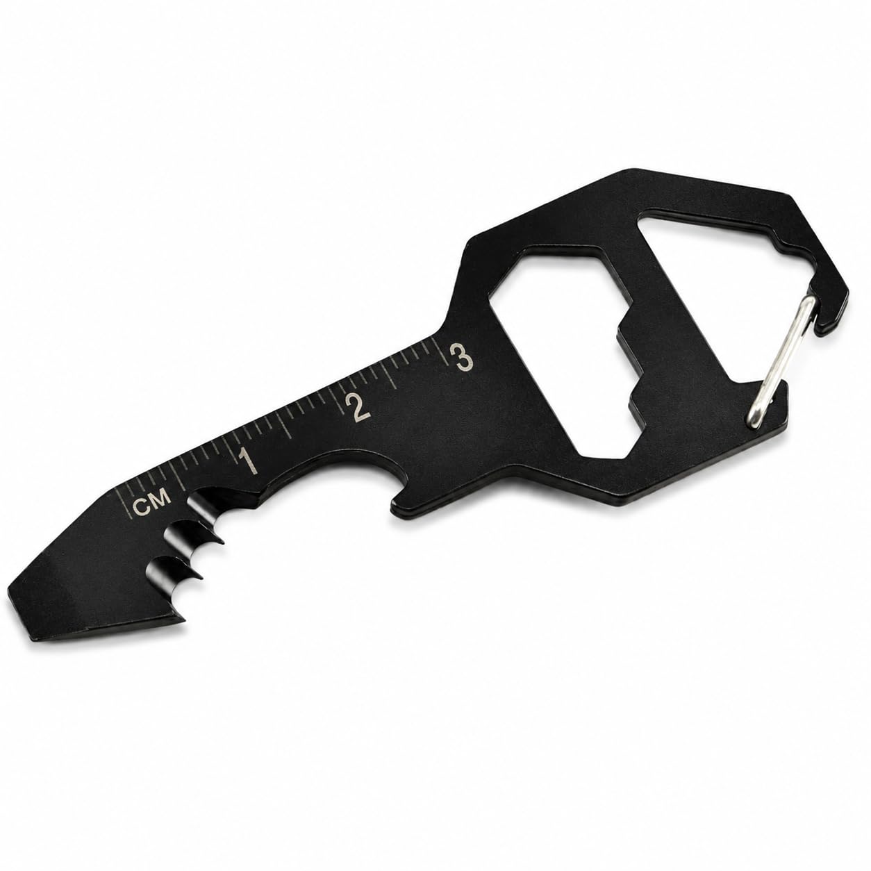 Keychain Bottle Opener Multi Tool, Stainless Steel EDC Gadget, 6 Tools in 1 [Bottle Opener, Wrench, Screw Driver, Metric Ruler,Cord Cutter] Universal Everyday Carry Pocket and Backpack Tool-image-36