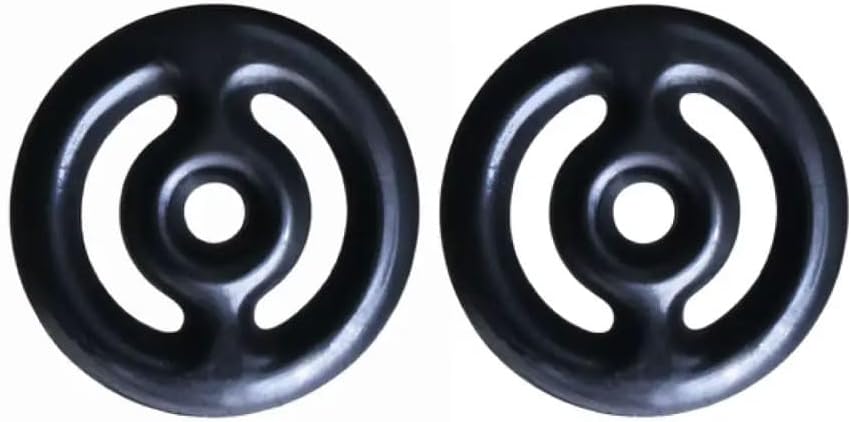 PAR ANILHA 2KG EMBORRACHADA PRETO