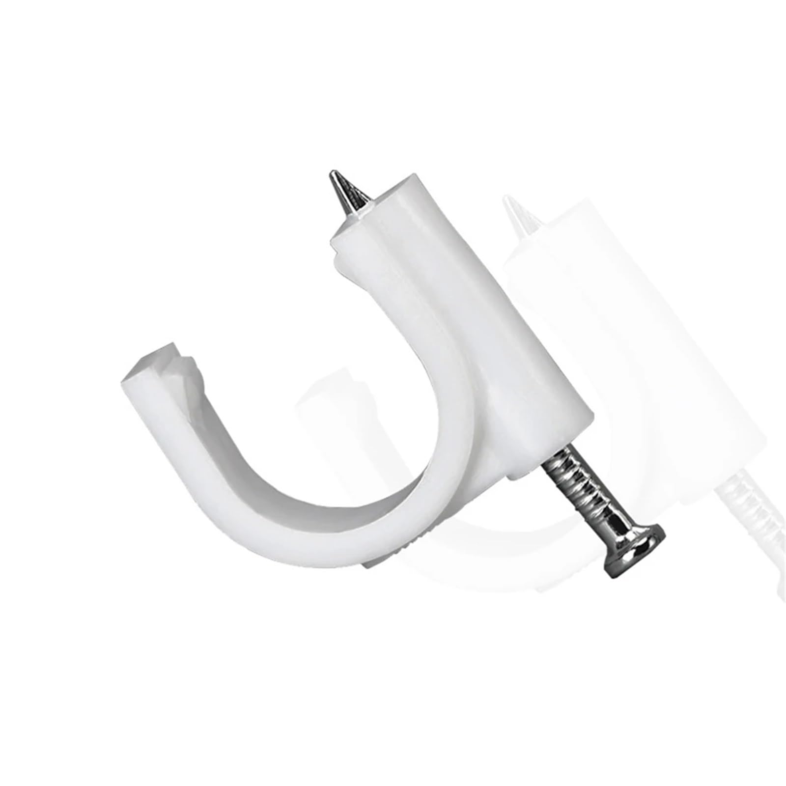 100 Stück Kabelbaum-Kabel-Clips, Organizer, Draht-Clip, Wasserrohr, Telefon, Netzwerk, Befestigung, Nagel, Wand | 22mm