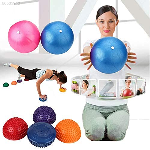 ubersweetImported 390C Yoga Durian Ball Massage Tri er Point Half Ball y Fit Balance