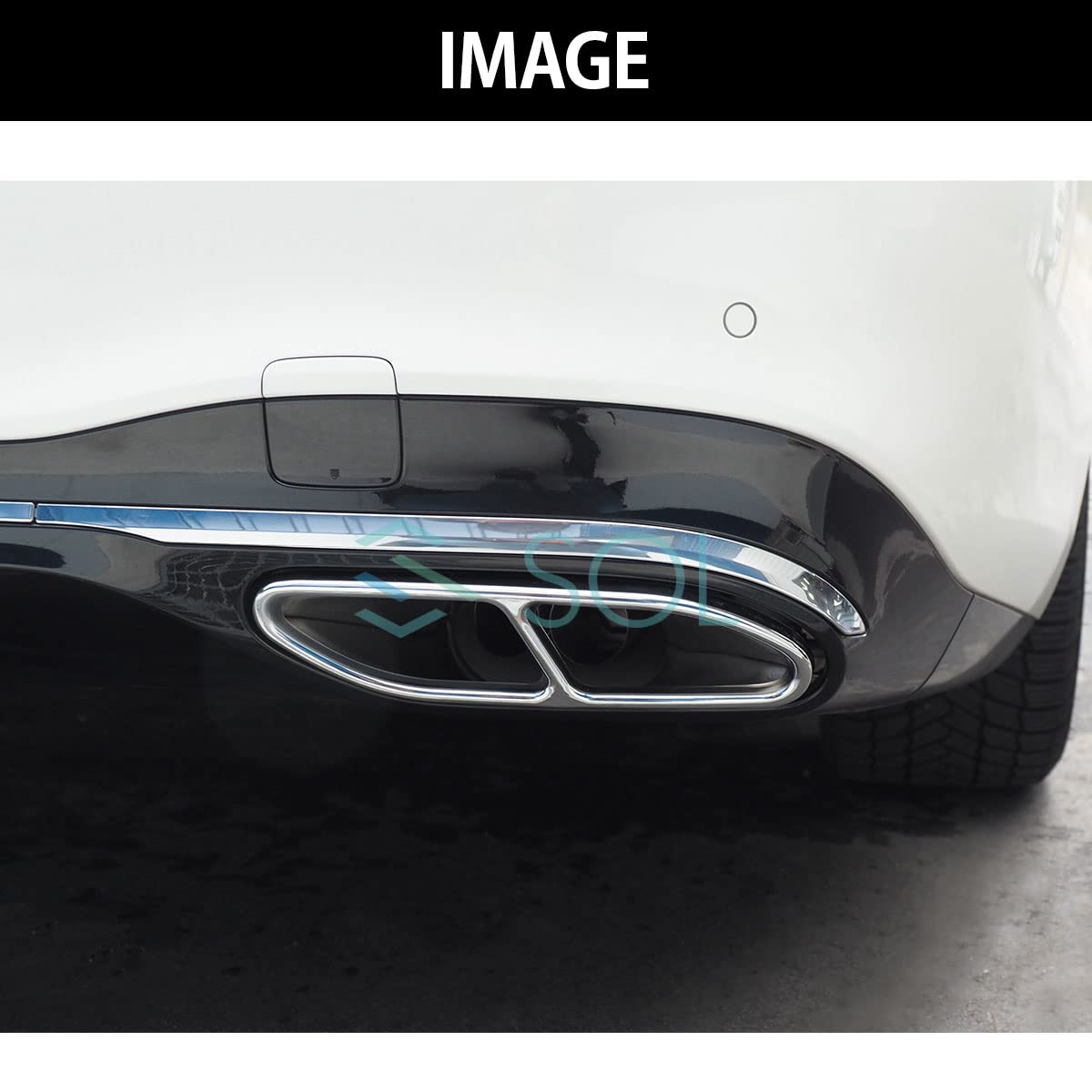 Amazon | Sクラス W223 メルセデスベンツ車用 4本出し風 マフラー 