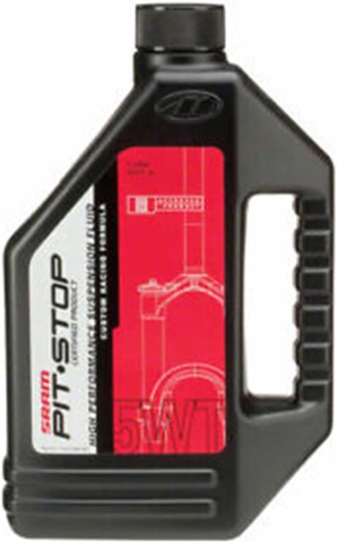 RockShox 5wt Suspension Oil | Synthetic Hydraulic Fork Damper Fluid | 1L Bottle for All RockShox Suspension Forks & Shocks