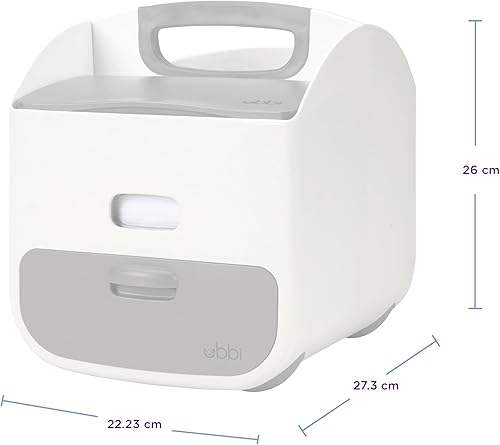 Miniatura 9 de Ubbi Organizador portátil para pañales y cambiador, almacenamiento de pañales, organizador de carritos, almacena pañales para bebés, toallitas y