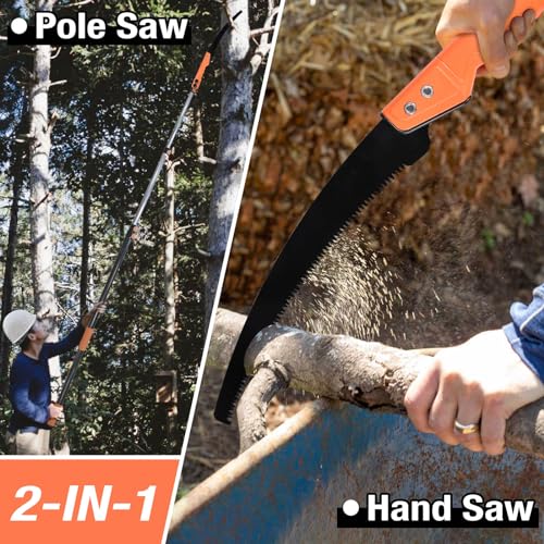 Hand Pruning Saws for Tree Trimming, Extension Pole Saw Attachment Blade, Pole Pruner Head Gardening Tool