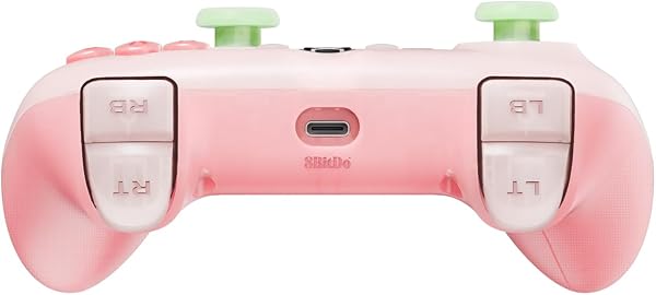 8BitDo UltimateミニのXbox 用有線コントローラー、RGB ライティング ファイヤー リング、ホール効果ジョイスティックとトリガー付き、Xbox シリーズ X|S、Xbox One、Windows 10/11 用 - 正式ライセンス(半透明のピンク) - 3
