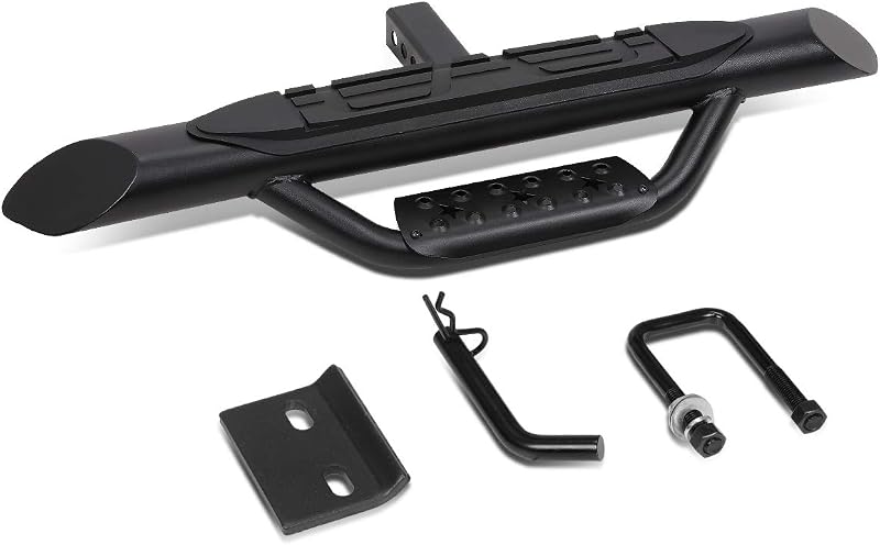Auto Dynasty 36.5" Tow Hitch Step for 2" Receiver, Anti-Slip Bumper Guard | Universal 2-Stage Oval Tow Hitch Step Bar Board For 2" Receiver, Non-Slip Bumper Guard Stabilizer, Truck SUV Trailer, Steel