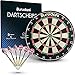 Burudani Dartscheibe - Hochwertige Dart Scheibe mit runden dünnen Drähten und Befestigungsmaterial - Inklusive [6X] Dartpfeile - Set mit Check-Out-Karte