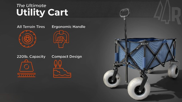Amazon.com : Rangland Beach Wagon with Big Wheels for Sand
