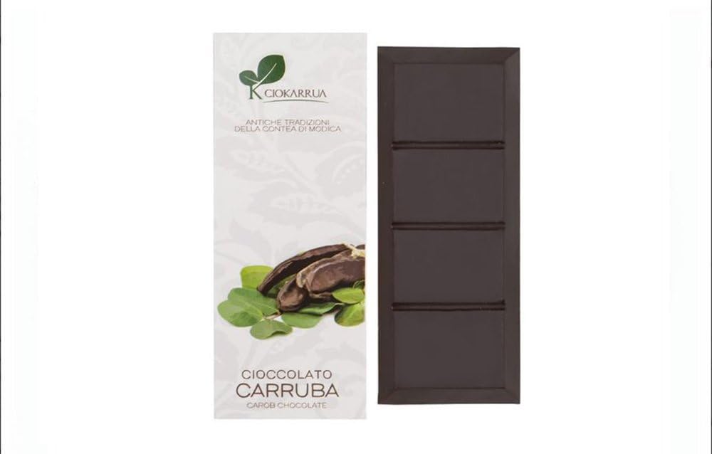 Carob Chocolate of Modica, 100 g, Italian Chocolate