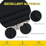 NICETOWN Blackout Rideaux 2 Panneaux - Rideaux noirs 84 Inch Long, Rideaux isolés Chambre obscurcissant Rideaux Grommet pour Chambre à coucher Salon Windows (52 par 84 Inches, noir, ensemble de 2)