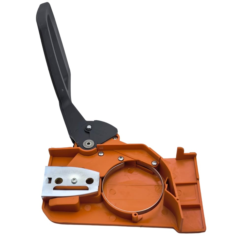 Kit de Bomba de Aceite con manija de Freno de Cadena, Cubierta Lateral de Tambor de Embrague for Motosierra Rancher Husqvar 50 51 55 con Placa de Barra de Sellos de Aceite de rodamiento