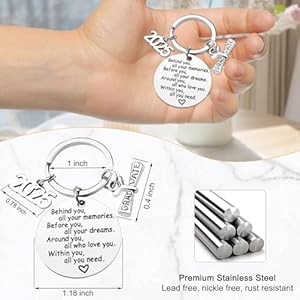 Class of 2025 graduation keychain senior 2025 graduation gifts for her him graduation gifts for college high school student  urban country home decor