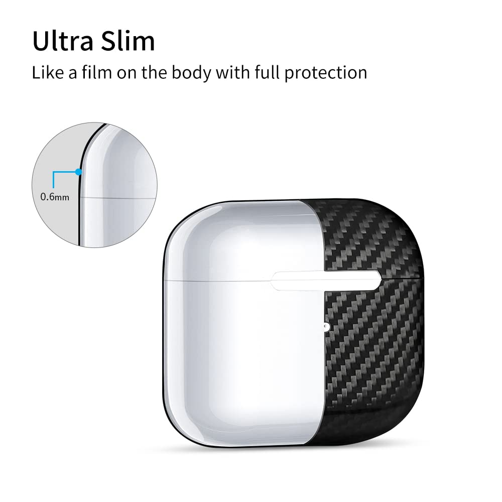 Amazon | MONOCARBON カーボンファイバーケース AirPods 3 磁気