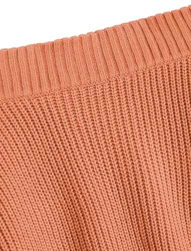 Image of ZAFUL Sweaters for Women Off Shoulder Knit Sweater with Long Sleeve Loose Pullover Jumper Tops