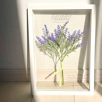 Amazon.co.jp: 壁掛け 手作り 日本製 ボタニカルフレーム ラベンダー