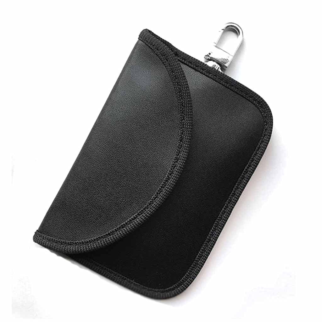 MyrRhe Borsa antifurto per Chiavi Auto con Accesso Senza Chiave - Custodia Portatile per schermatura del Segnale per Chiavi - Custodia sicura per Blocco del Segnale per Protezione Chiavi