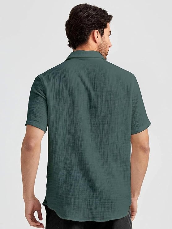 Image of Men's Regular Fit Short Sleeve Casual Shirt
