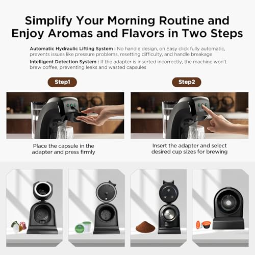 Image of Warriors1 Mini Coffee Maker for Keurig K Cup, Espresso Machine for Nespresso Original, Dolce Gusto Pods, Ground Coffee, 20 Bar Coffee Machine fits kitchens, apartments, dorms, RVs, 28 oz Reservoir