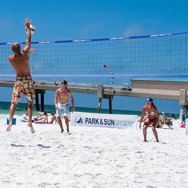 Park & Sun Sports Tournament Flex 1000: Portable Outdoor Volleyball Net System