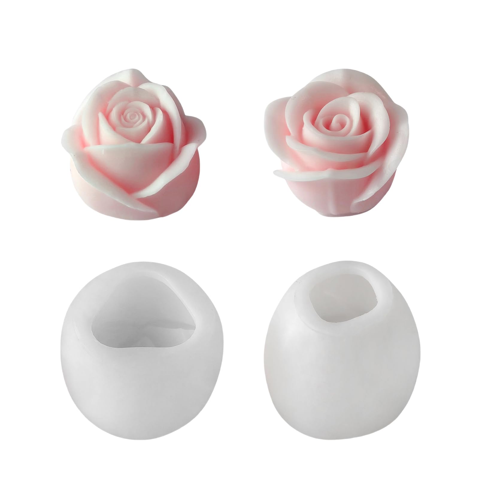 NEWFT 3D Flower Molds Castings Molds Epoxy Resin Silicone Plasters Ornament Castings Scened