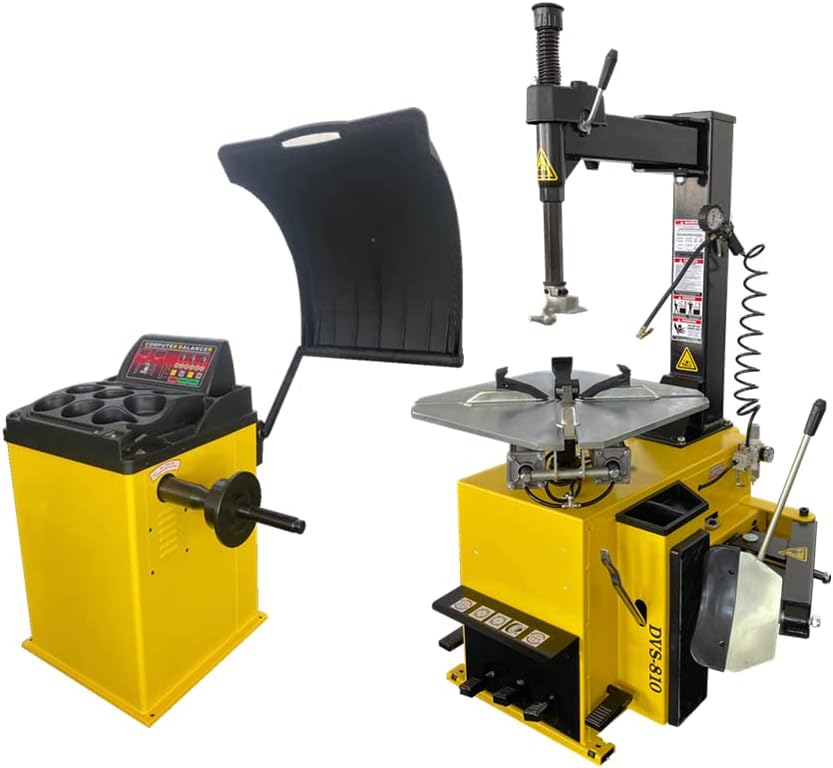 DMCFPPS 1.5HP Tire Changer Wheel Balancer Machine Combo