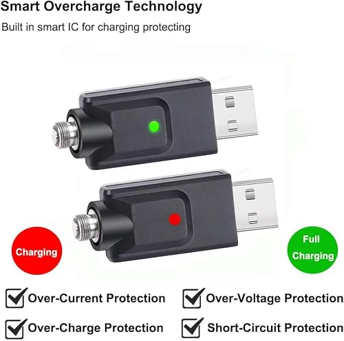 Esuyutos Smart Usb Thread Charger Cable, Usb Thread Cable, Usb Charger Thread Portable Usb With Intelligent Overcharge Protection Led Indicator - 2 Pcsusb #TOP29