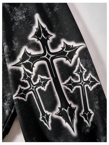 Boy's Y2K Graphic Hoodies Hooded Neck Long Sleeve Vintage Sweatshirts Pullover Streetwear4