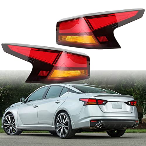 Wflnhb 1 Pair Left And Right Side Outer Tail Lights Assembly Replacement For Nissan Altima 2019 2020 Driver & Passenger Side Rear Brake Lamps 26550-6Ca1A 26555-6Ca1A #TOP17