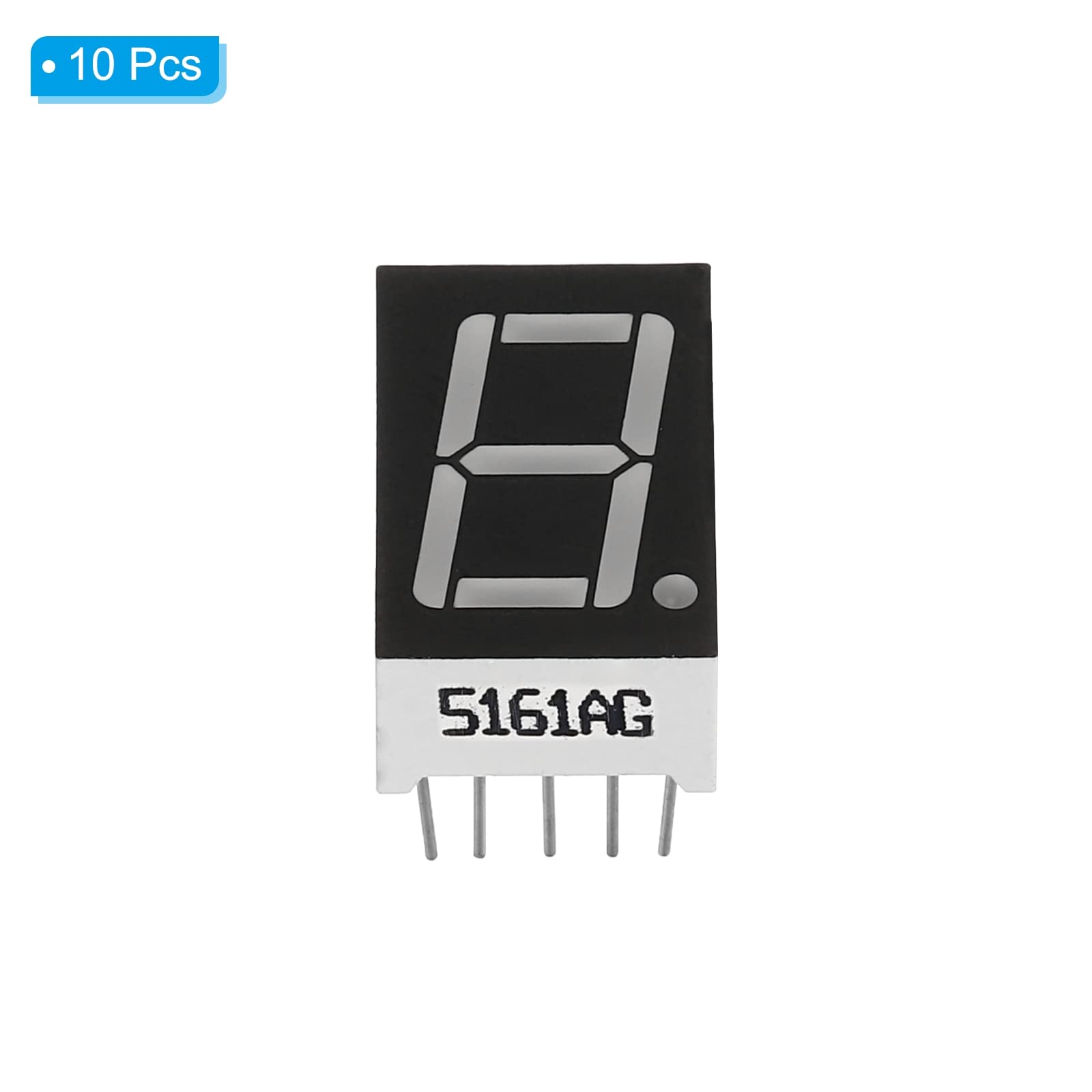 Applique Led Orientabile Display LED A 7 Segmenti 0,5" X 0,75" - 4 Pezzi, Anodo Comune, Colore Rosso, 10 Pin, Per Progetti Elettronici Indicatore Numerico Per Arduino - Foto 4