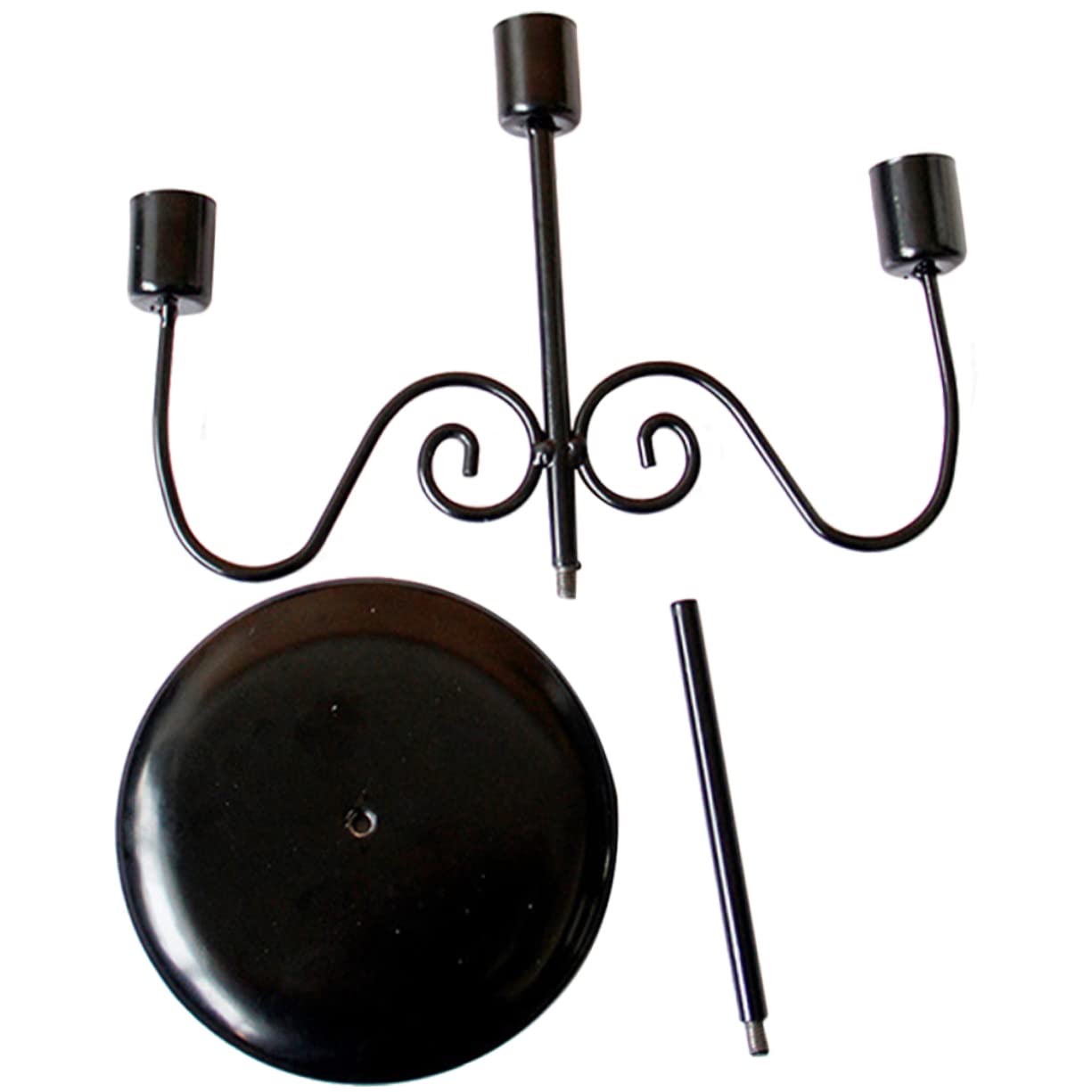 Alipis 5St Leuchter tischläufer Weihnachten rolf zuckowski Weihnachten kerzendochthalter Kerze Teelichthalter Kerzenlicht Kerzenhalter für den Haushalt Vintage Kerzenständer Eisen Black