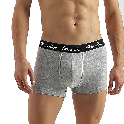 Image of UNITED COLORS OF BENETTON Pack of 2 Solid Colour Low Rise Boxer Briefs