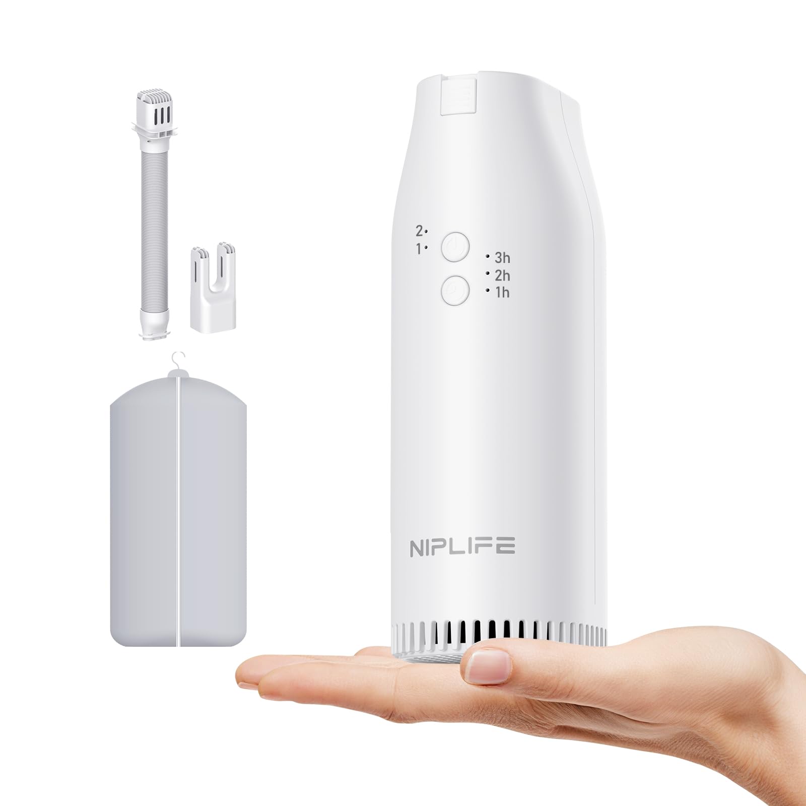 【新品】小さくても高性能❗NIPLIFE ふとん乾燥機 ホワイト✨衣類・靴対応 edry_main_06.jpg