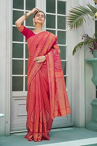 Image of Glory Sarees Women's Banarasi Silk Saree With Blouse Piece (Premium Silk107 Parent)